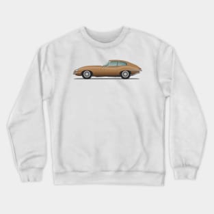 Jaguar E Type Fixed Head Coupe Bronze Crewneck Sweatshirt